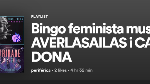 Ja teniu la llista del Bingo Musical Feminista